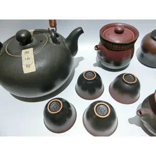 xx早期 陶作坊 茶壺 茶杯 茶倉 茶海 開水壺 9件