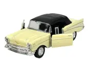 WELLY OLD TIMER 1957 CHEVROLET BEL AIR BEIGE 1:34 1/34 DIE CAST MODEL NEW 42357