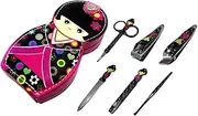 FRCOLOR Nail Clippers Set 6-piece Manicure Tool Kit Nail Clipper Grinder Scissors for Home Professional Use Random