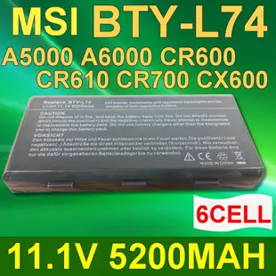 MSI 6芯 BYT-L74 日系電芯 電池 A6000-443US A6005 A6200 A6203 A6205