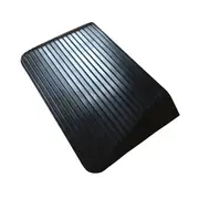 Heeve 75mm Solid Rubber Wheelchair Threshold Door Ramp With Winged Edges H0121