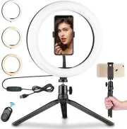 10.2" LED Ring Light with Stand & Remote Control 3 Light Modes & 10 Brightness