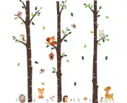 Forest Animal Wall Decals - Forest Nursery Decor - Baby Nursery Kids Bedroom Living Room Wall Decor