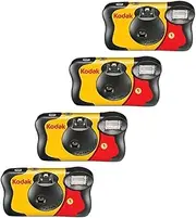 4 X FunSaver Disposable Camera with Flash 800 ISO