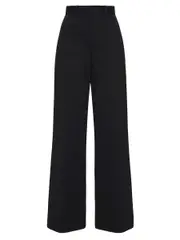 Matteau| Straight Twill Trouser in Black | The UNDONE