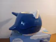 New Succulent Animal Planter Norris the Narwhal 5" Height 5" Width Free Ship