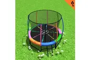 Kahuna 6 ft Trampoline with Rainbow Safety Pad