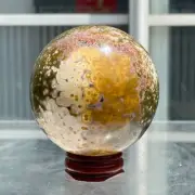 366g Natural Colourful Ocean Jasper Crystal Sphere Mineral Specimen Healing