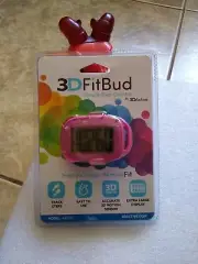 3D FitBud Simple Step Counter Pedometer Pink Model A420S w/Lanyard & Clip~NEW~