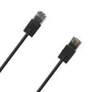 Cruxtec Ultra-Thin CAT6A U/UTP Ethernet Compact LAN Cable Cord 10m Black