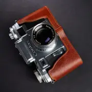 Handmade Genuine Leather Camera Cover Half Case Bag For Contax iiiA