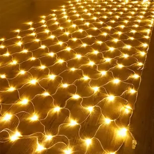 【居家家】戶外防水滿天星LED漁網燈串組 2*3米 200燈(裝飾燈 節慶 聖誕節 氛圍燈)
