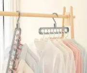 3 Hanger Bundle :: Multi-functional Clothes Hanger With 9 Holes For Storage