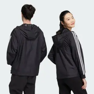 【adidas 愛迪達】外套 男款 女款 運動外套 風衣外套 亞規 U ESNT WB1 黑 HN8787