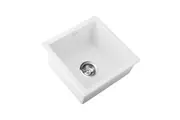 Welba Kitchen Sink Stone Sink 45cmx45cm White
