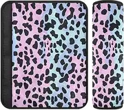 Leopard Print 2 Pack Belt Strap Covers, More Comfort Driving, Adult seat Belt Cover for Van Van Bag 10x7.7 in funda para cinturón de carro