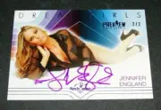 2016 Benchwarmer JENNIFER ENGLAND Dreamgirls Purple Foil Autograph/2 DODGEBALL