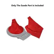 Red Suede MANUAL Shift & E-brake Boot For 2012-2017 Subaru BRZ Toyota GT Scion