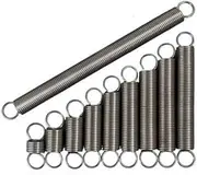 10pcs 0.2mm Wire Diameter Pull Springs Single Coil Spring 3mm OD 10mm-50mm Total Length Stainless Steel Smooth Surface(0.2mmx3mmx30mm)