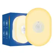 2-in-1 Tuya Smart WiFi LED Night Light PIR Motion Sensor EU/US/UK Plug Plug-in Wall Lamp Warm White Lighting Timing Func