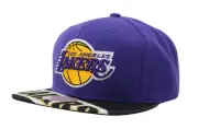 Men's Mitchell & Ness Los Angeles Lakers Slash Century Snapback Hat - OSFA
