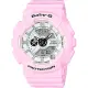 【CASIO 卡西歐】Baby-G 粉嫩雙顯錶-粉紅 畢業禮物(BA-110BE-4ADR)