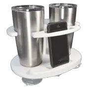 Taco Marine 2 Ring White Tumbler Poly Cup Holder P01-2020W