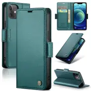 CaseMe iPhone 12 mini Folio Wallet Case Cover Apple Side Closure 12mini [Teal Green]