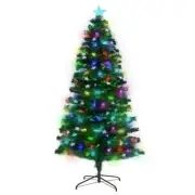 Christabelle Fibre Optic Christmas Tree 1.5m Pre Lit Stars Light Xmas Decoration