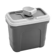 Paws & Claws 49.5cm 30L Pet Dry Food Storer W/Scoop Bin Storage Container Grey