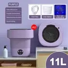 11L Mini Washing Machine Bucket Folding Portable Laundry Machine Clothes Washing