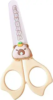 Children's Scissors - Portable Scissors for Children | Cute Capybara Scissors | Capybara Round Safety Scissors | Small Cutting Pruning Accessories Multifunctional Children's Activities with a Slip