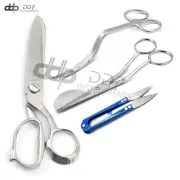 Duckbill Scissors Bent Cvd Embroidery Scissors+Thread Cutter Blue+ Tailor Sliver