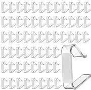 Tablecloth Clips for Table - 60X Transparent Tablecloth Clip for Dining - Home Dinner Gadget Indoor Outdoor Events Secure Table Cloth Clamps for Banquet, Camping