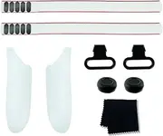 VR Glasses Accessories Battery Cover Replacement Kit Adjustable Active Straps Metal Ring Buckle Lens Cloth Joystick Caps for Meta/Oculus Quest 3 VR Controller Grips