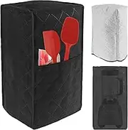 Mixer Dust Cover Dust-Proof Stand Mixer Covers with Side Pocket Universal Blender Cover Kitchen Appliance Covers for Kitchen Mixer and Blender Accessories PoUYWH(23x18x42cm,Black)