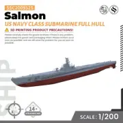 SSMODEL SSC200952S 1/200 Military Model US Navy Salmon Class Submarine Full Hull
