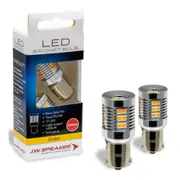 JW Speaker LED PY21W Bulb 12/24v Bayonet Base Amber Light Twin Pack