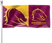 Brisbane Broncos NRL Pole Flag