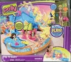 POLLY POCKET FLIP 'N SWIM SET 2011 Juice Bar Diving Board Slide Swing Pool