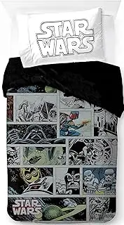 Jay Franco Star Wars Comic 100% Cotton Single Duvet Cover Set - Includes 50 x 70 cm Pillowcase