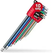 Wiha MagicRing Ergostar Ball Head Hex Key 9-Piece Set