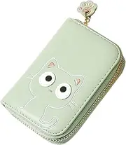 [TOVINANNA] Cute Kitten Wallet Coin Purse for Women Small Change Bag Card Holder Id Key Bag