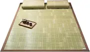Snaweo Bamboo Sleeping Mat, Natural Bamboo Bed Mat, Sum mer Cooling Sleeping Mat, Home Bedroom Single Double Bed for Bedroom,Living Room,Sofa,Office Chair(120x190cm/47x75in)