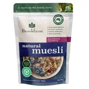 Brookfarm Natural Muesli Macadamia Cranberry 500g