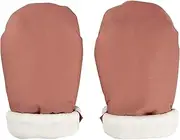 BÉABA, Baby Pram Mittens Gloves Rain Snow Protection Zip Ultra Warm Soft Fleece Lined Windproof Waterproof Breathable Terracotta