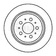 CAPSautomotive Brake Disc Rotor for Borg_&_Beck BBD4216 08776511 PCD18062 VOL128 (for: Volvo)