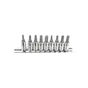 SP Tools 9Pcs 1/4" & 3/8" Drive Inhex Socket Rail Set - Metric Cr-V Steel