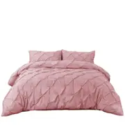 Blush Various Size Diamond Embroidery Duvet Doona CoverSet