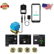 Smart 1/2" Brass Motorized Valve with Wireless Control - Ensure Water Safety
